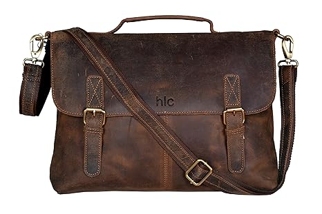 buffalo leather messenger bag