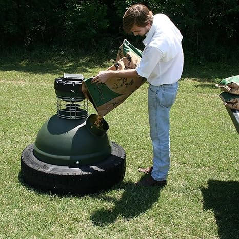250 Lb Capsule Game Feeder Feed Deer Horses Hogs Sheep And