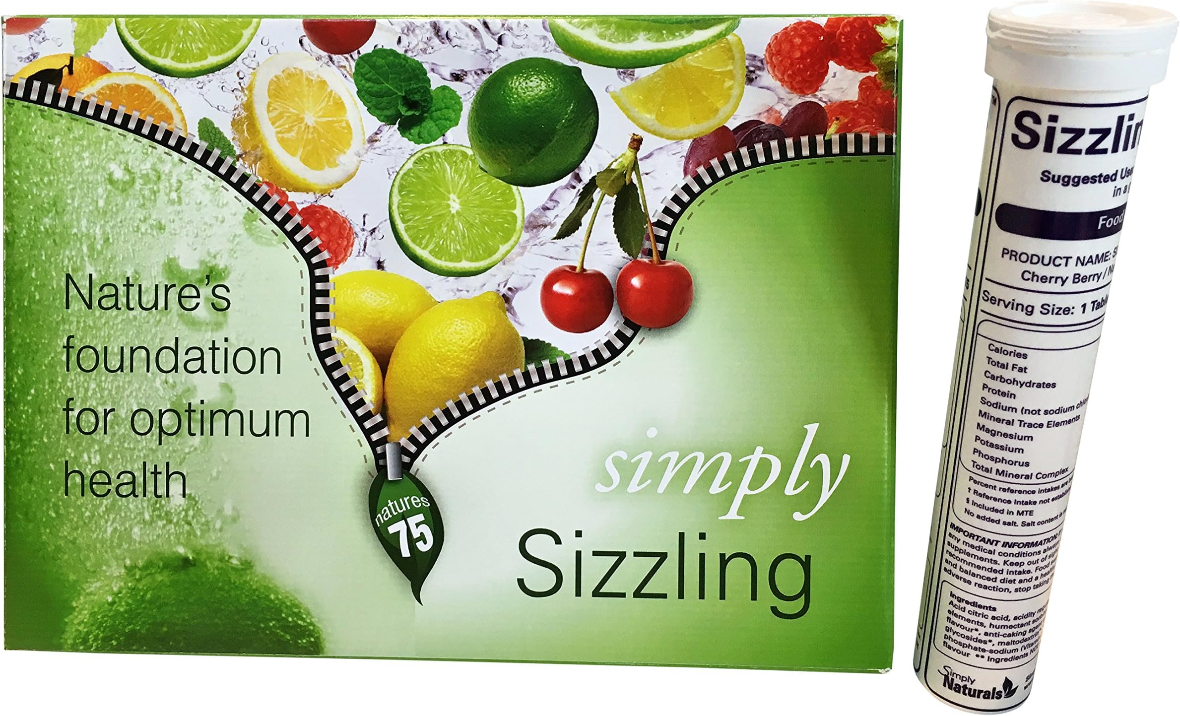 Sizzling Bio-Available Plant Derived 75 Minerals Natural Flavour Single Tube