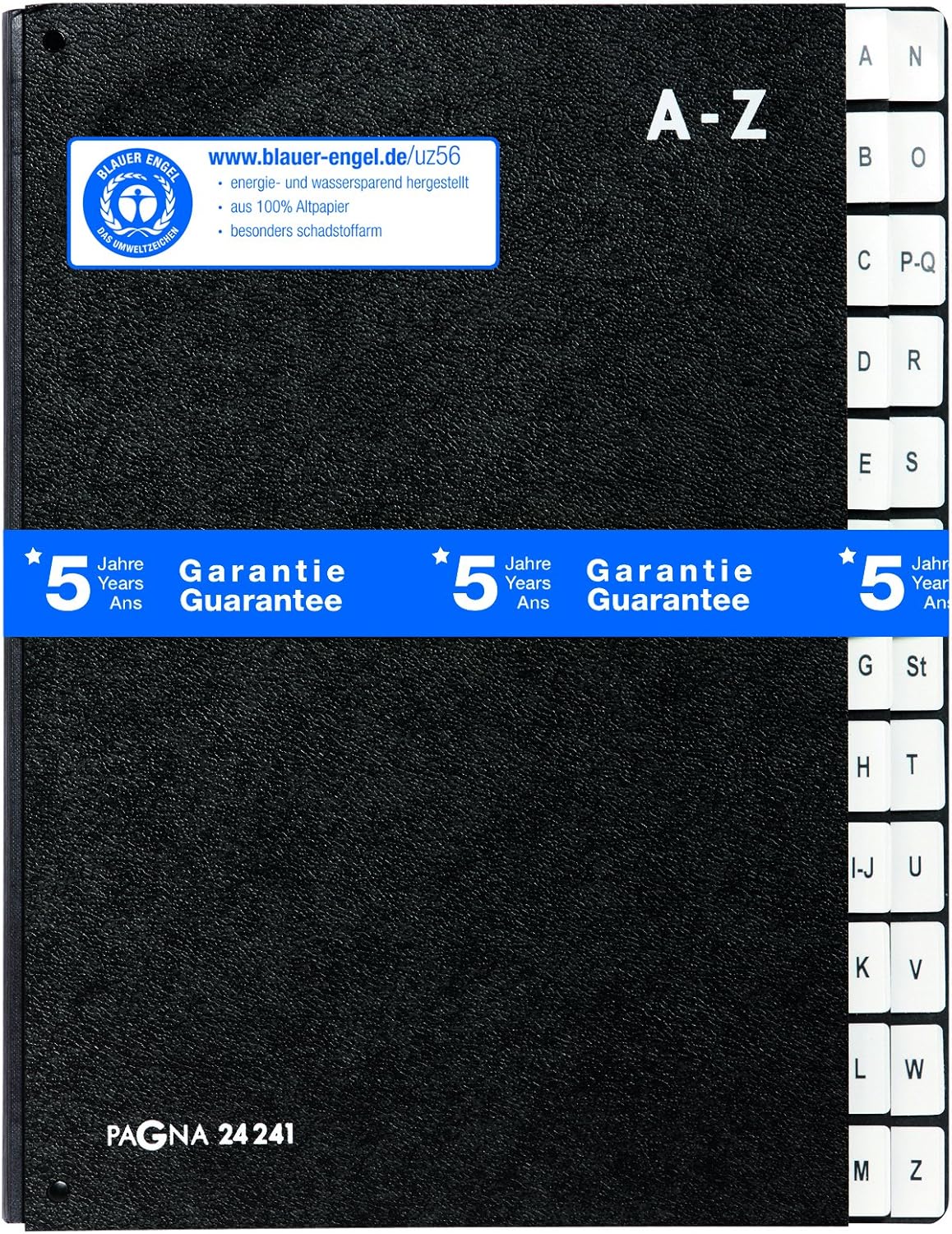 Desk File With A Z Tabs 24 Sections Black BigaMart Desk file with a z tabs 24 sections black bigamart