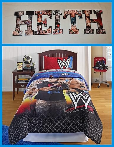 Amazon Com Wwe Inspired Personalized Wooden Letters 9 Decor