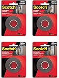 Scotch Extreme Mounting Tape, 1 by 60-Inch, Black (30 LB 4-Pack)