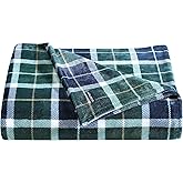 Nautica - King Blanket, Soft Plush Fleece Bedding, Ideal for Bed or Couch, Oeko-Tex Certified (Northsail Plaid Navy)
