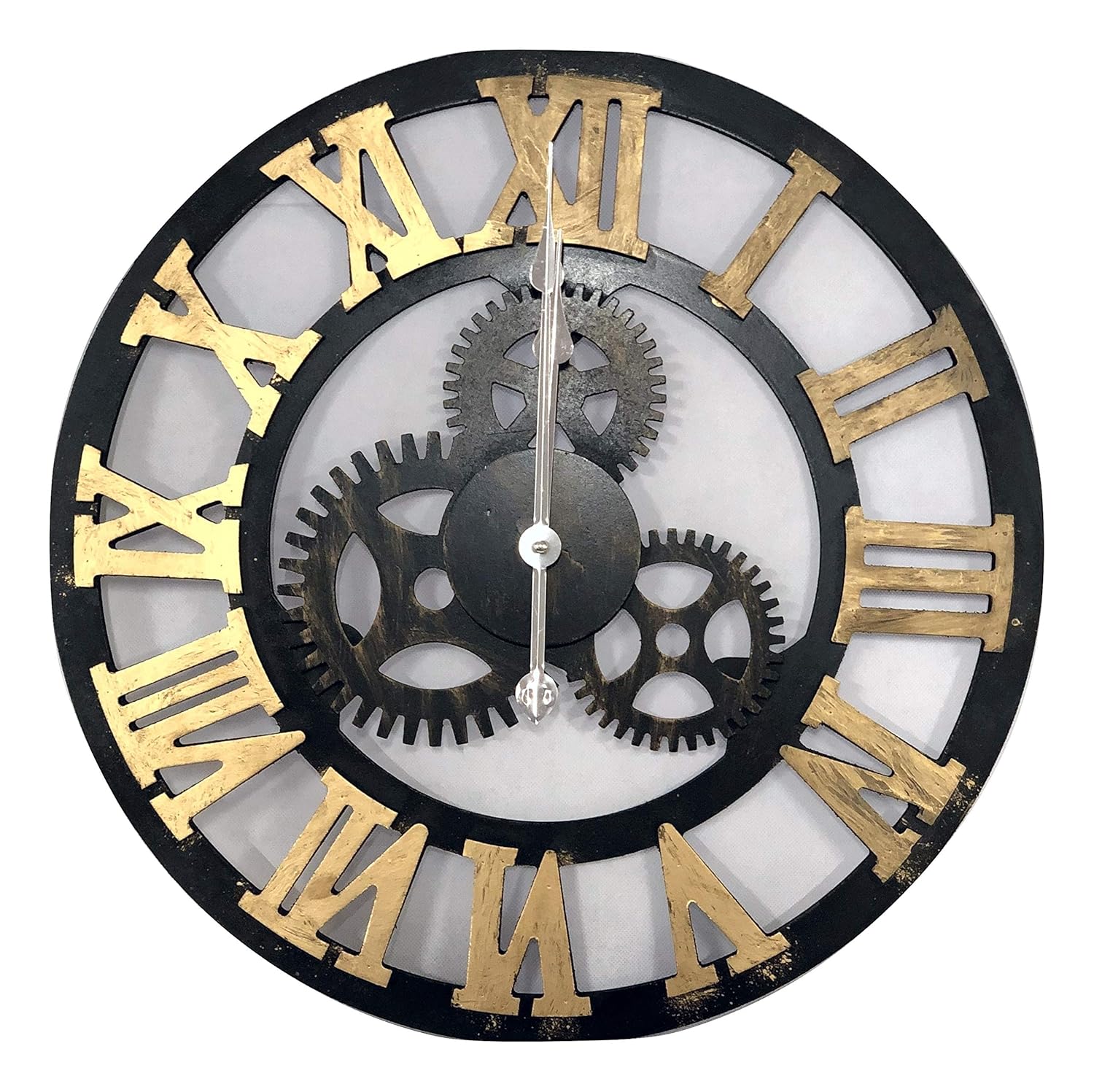 home diy Large Oversize Wall Clock Big Roman Numerals Giant Open Face