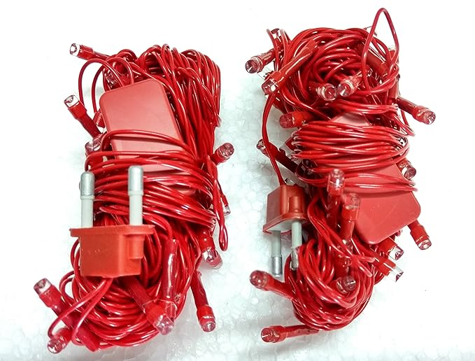 Lance Retail 2Watt Red LED Lights (26 ft Each) Set of 2