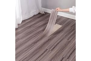 Hilarious Peel and Stick Floor Tile Self Adhesive Vinyl Flooring Planks 15 Sq.Ft Waterproof Wood Grain Look Flooring Tiles fo