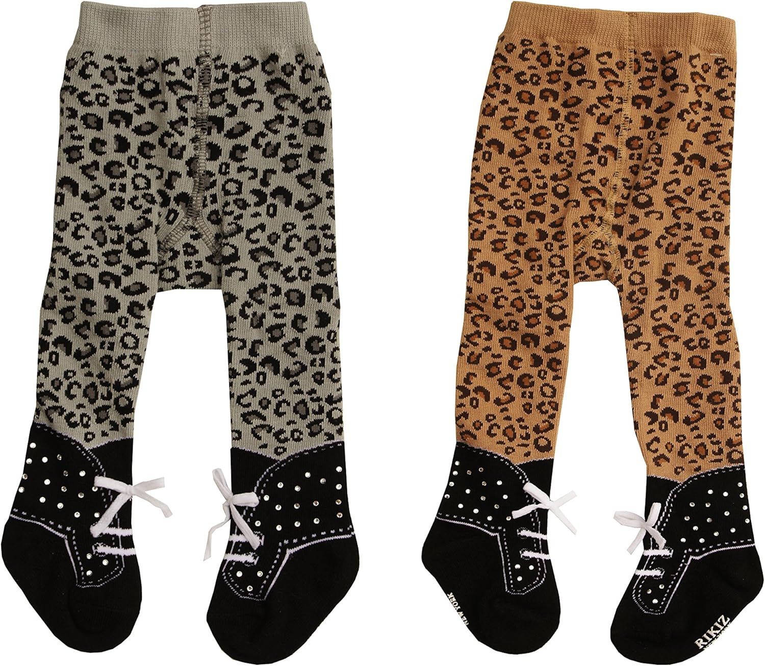 baby leopard print tights