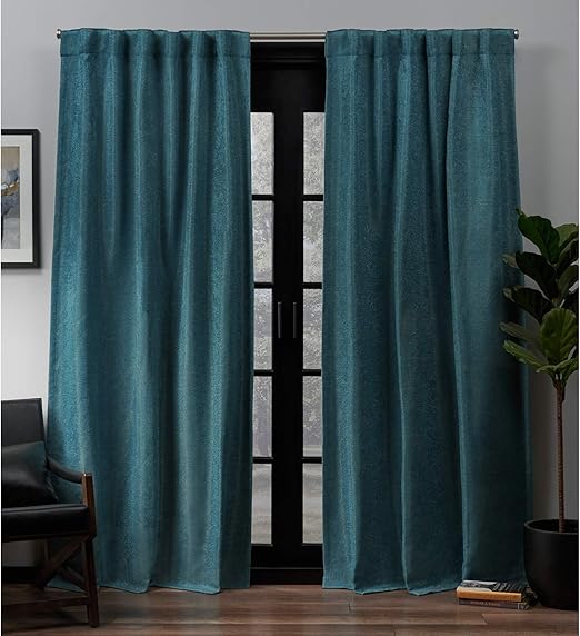 Amazon Com Exclusive Home Curtains Lancaster Basket Weave Woven