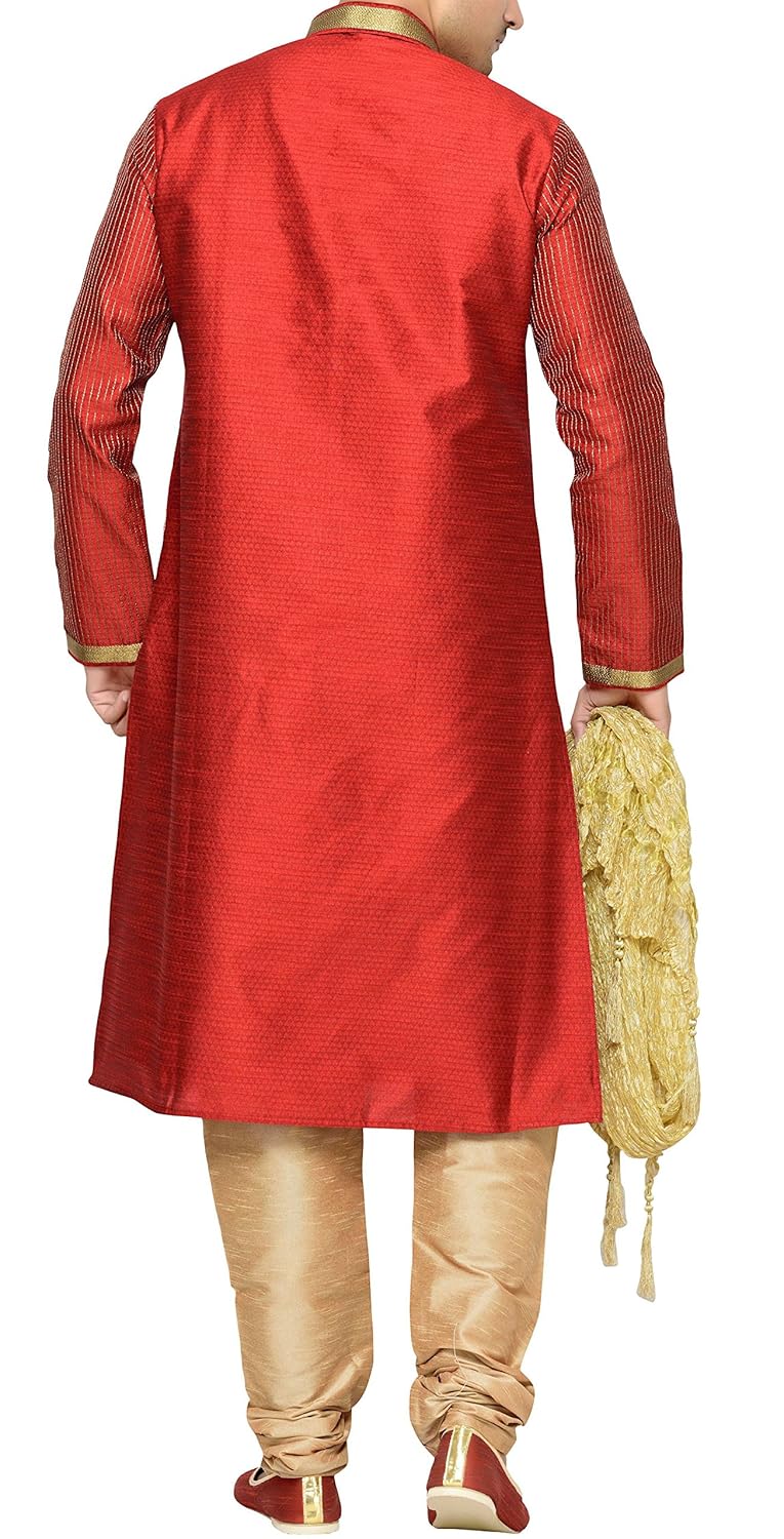 indian poshakh men's silk sherwani