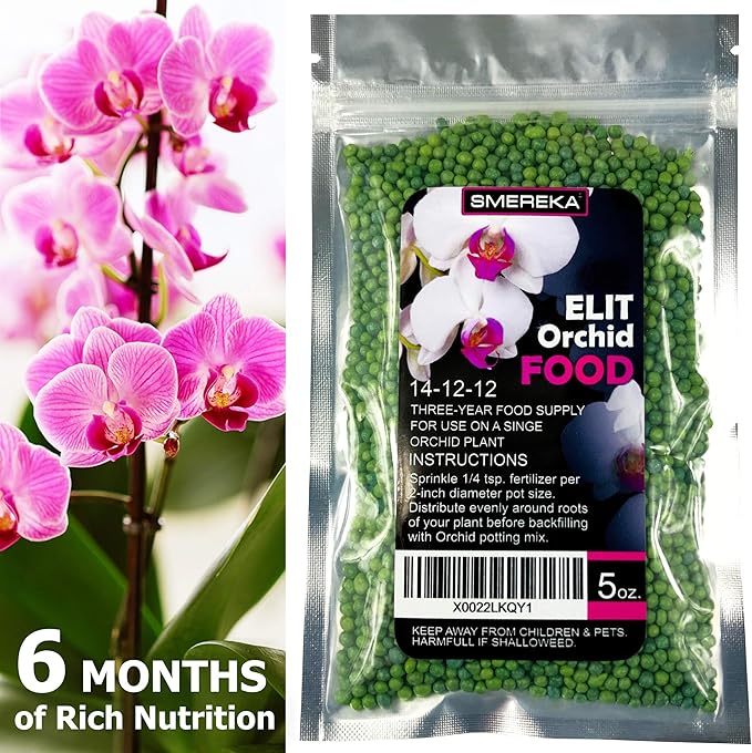 Orchid Food Fertilizer by SMEREKA Slow Release (6 Month) Fertilizer