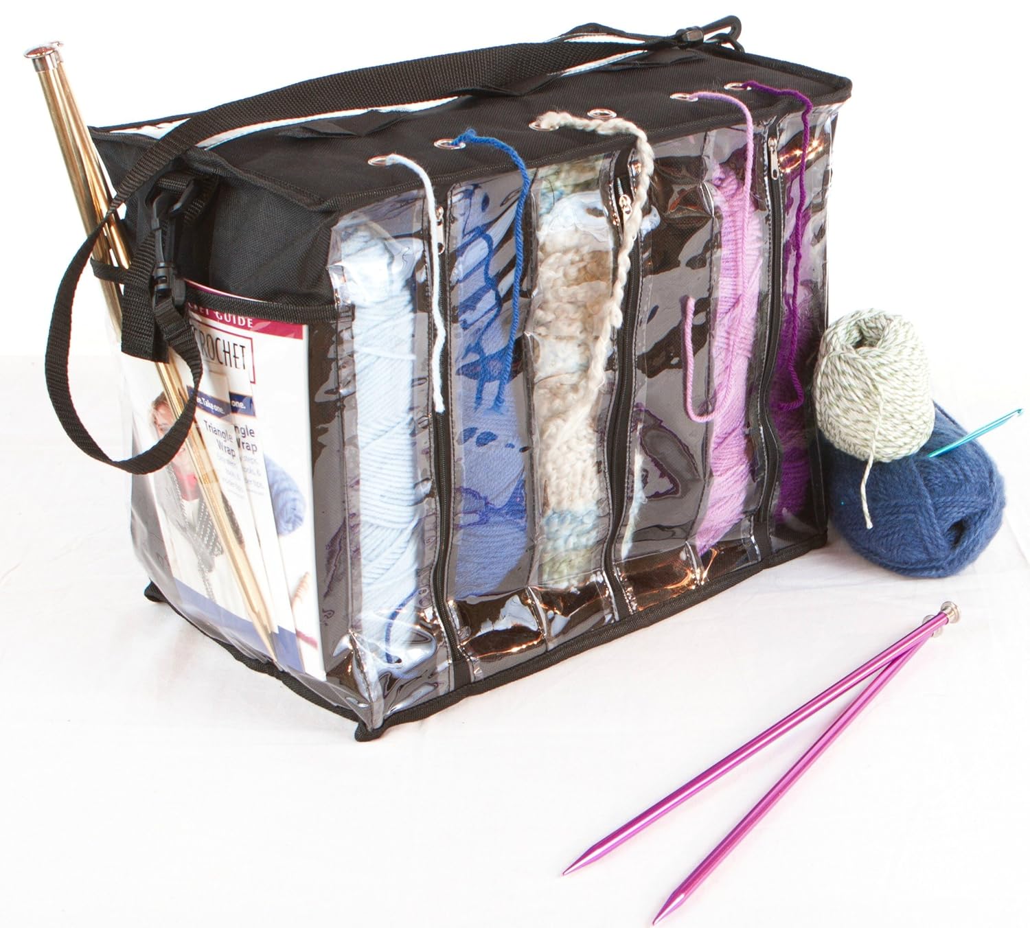 Zuitcase Knitting Bag Organizer, Crochet Tote for Yarn Storage eBay