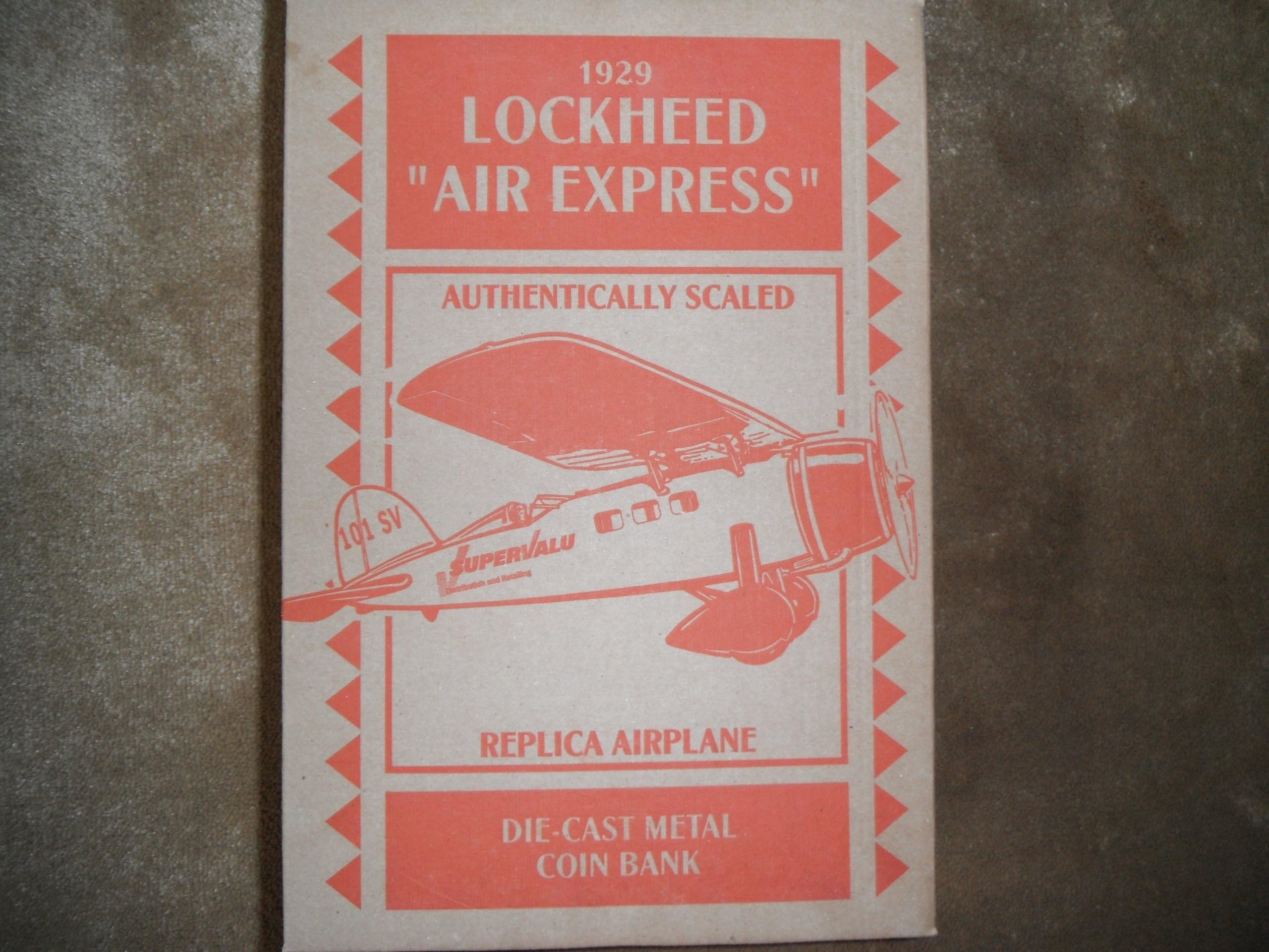 Ertle 1929 Lockheed Replica "Air Express " Coin Bank
