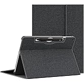 Forubar Tablet Case for 2025 New Microsoft Surface Pro 1st Edition 12-inch, PU Leather & Hard Shell Laptop Protective Cover with Multi-Angle Built-in Kickstand & Pen Holder (Black)