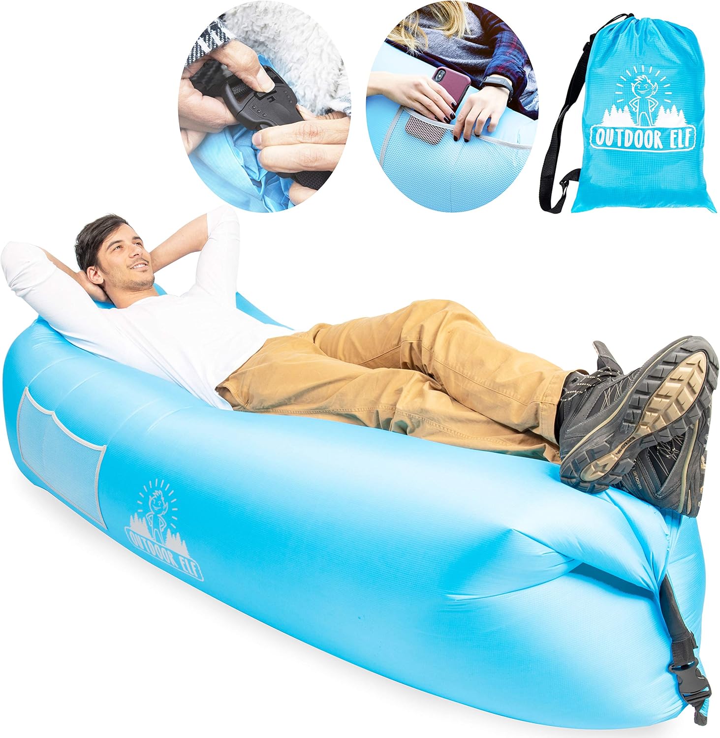 beach blow up hammock