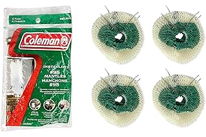 Coleman #95 Wire Style InstaClip Mantles for Northstar Models 2000 & 2500 Series Lanterns (4 Mantles in 2 Packs) Item # 95A11