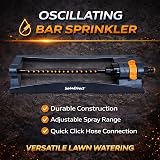 SolaDirect Garden Lawn Watering Sprinkler Oscillating Adjustable Spray Range view 5
