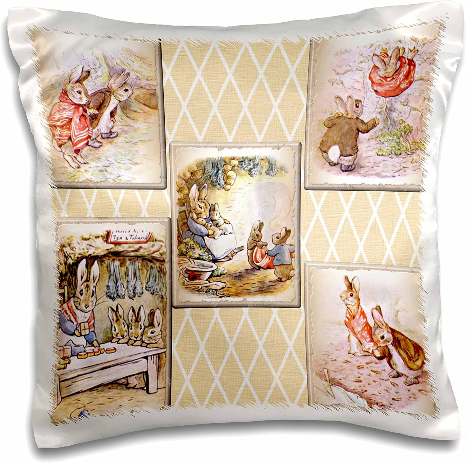 Amazon Com 3drose Peter Rabbit Vintage Collage Art Stories