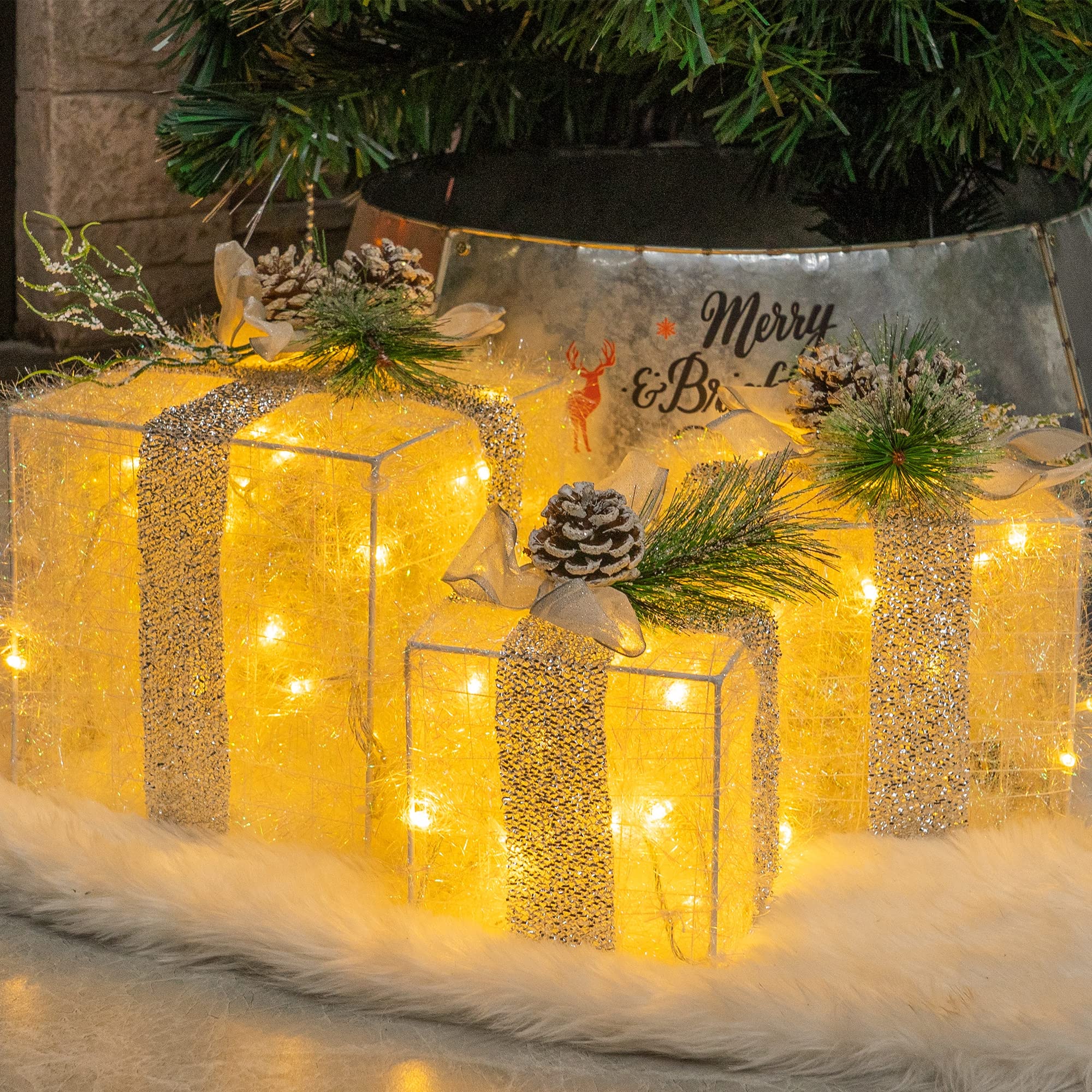 Hourleey Lighted Gift Boxes