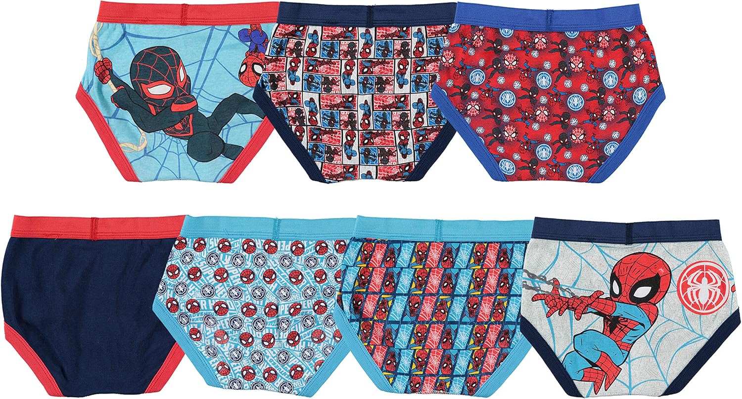 Marvel Little Boys' Spiderman Seven-Pack of Briefs: Clothing