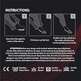 Rymora Foot Compression Socks Sleeves Neon Yellow Large 25-29cm Arch view 8