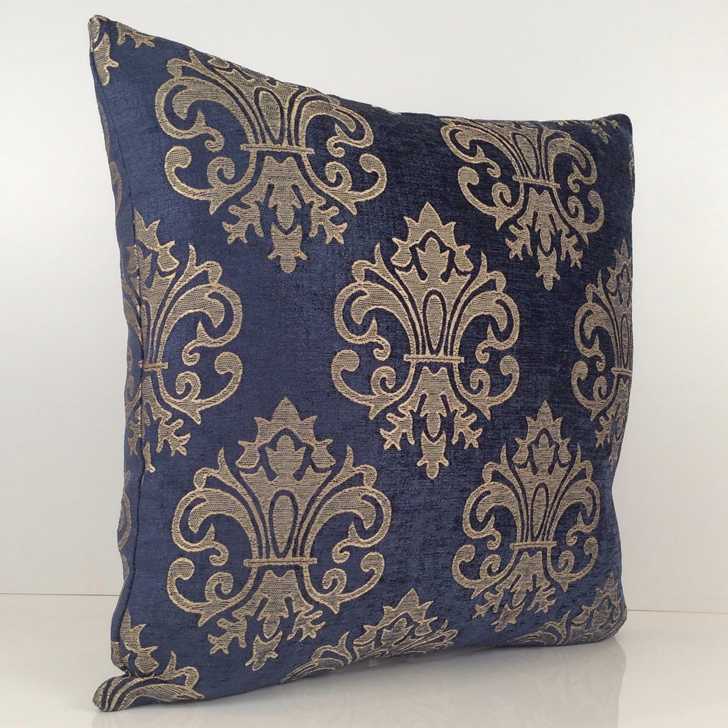 Amazon Com Royal Blue Navy Blue And Tan Pillow Cover Throw