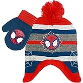 Marvel Spider-Man Boys Winter Hat and Mitten Set, Beanie Hat and Gloves