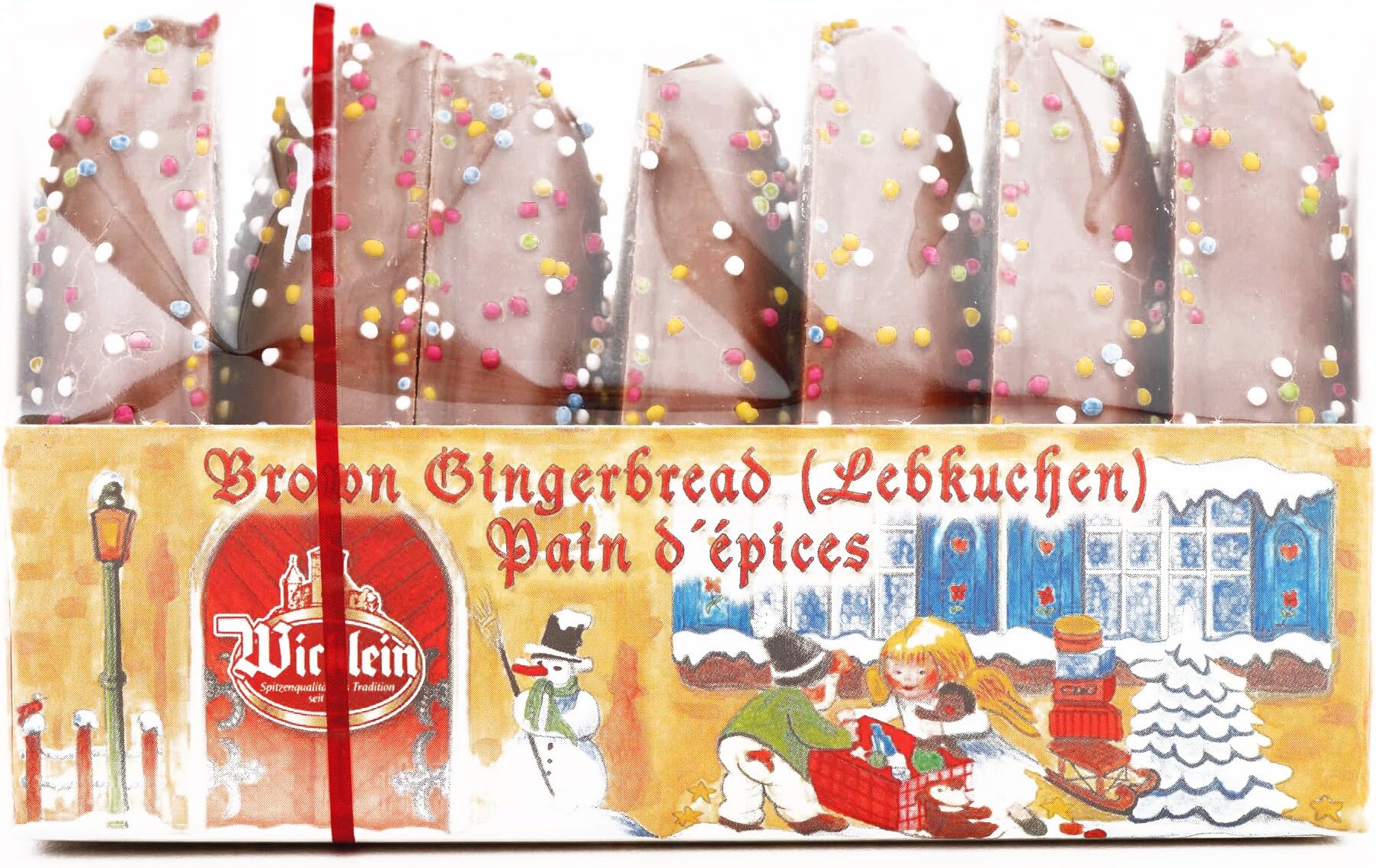 Wicklein Lebkuchen Gingerbread Heart Cookies 7 oz each - Gourmet Christmas Gift for the Holidays (1 Item per Order, Not per Case)