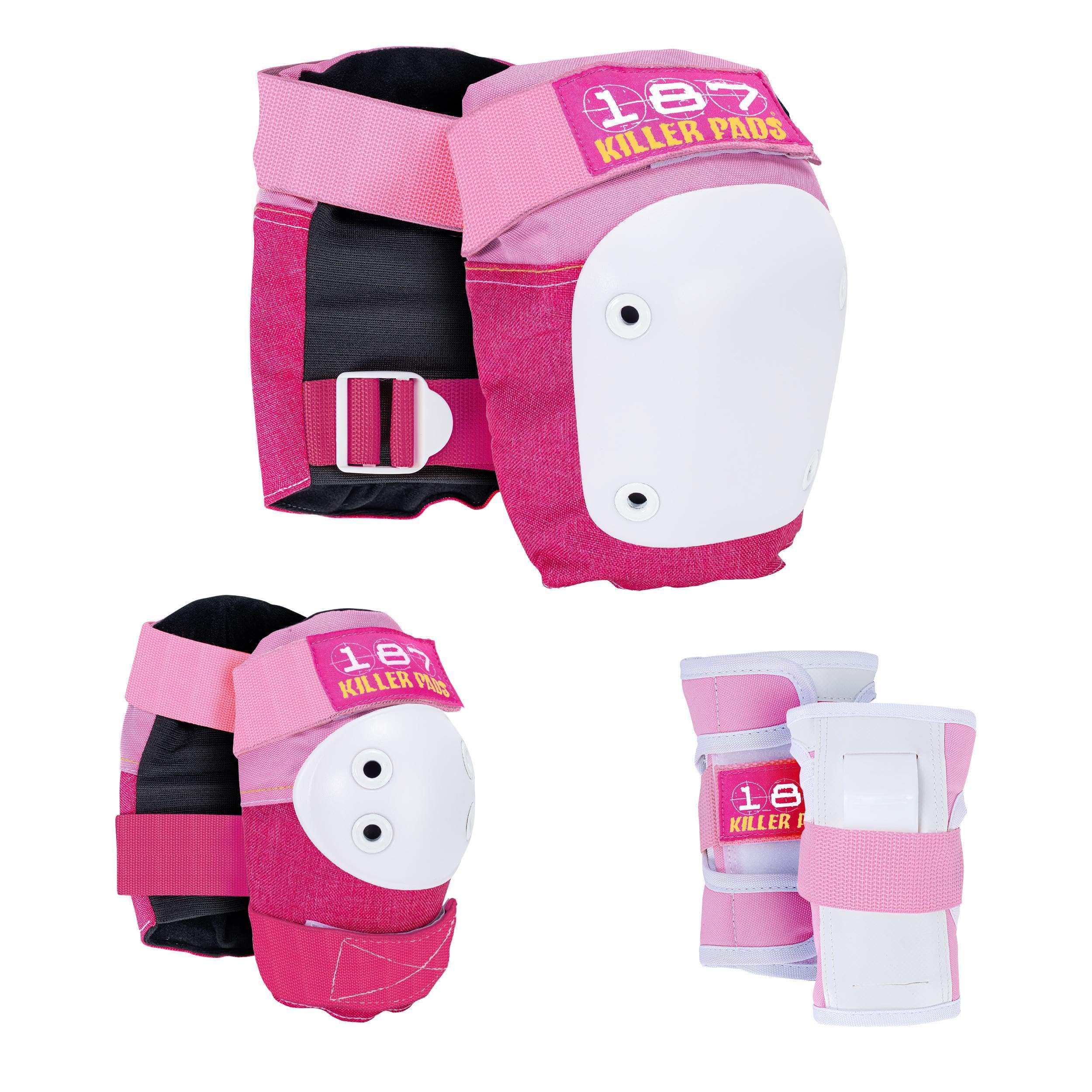 187 Killer Pads Six Pack Pad Set, Protective Gear for Elbows, Knees, and Wrists - Ideal for Skateboarding, Roller Skating, and Inline Skating Image