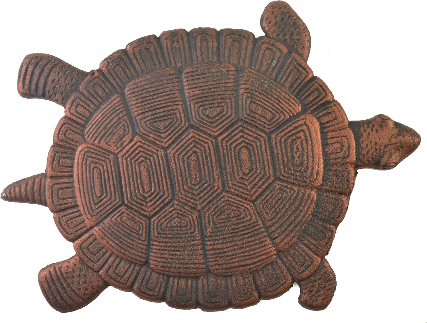 Hardscaping Materials - Flag Emotes Turtle Stepping Stone Cast Iron Outdoor Yard and Garden Decor Bronze