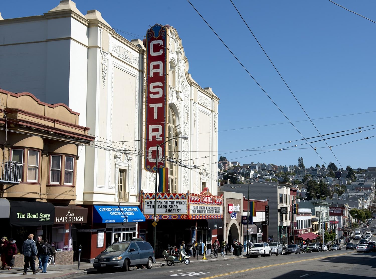 Photo Metallic Photography Poster - The Castro District a Neighborhood in Eureka Valley in San Francisco California 18"x24"