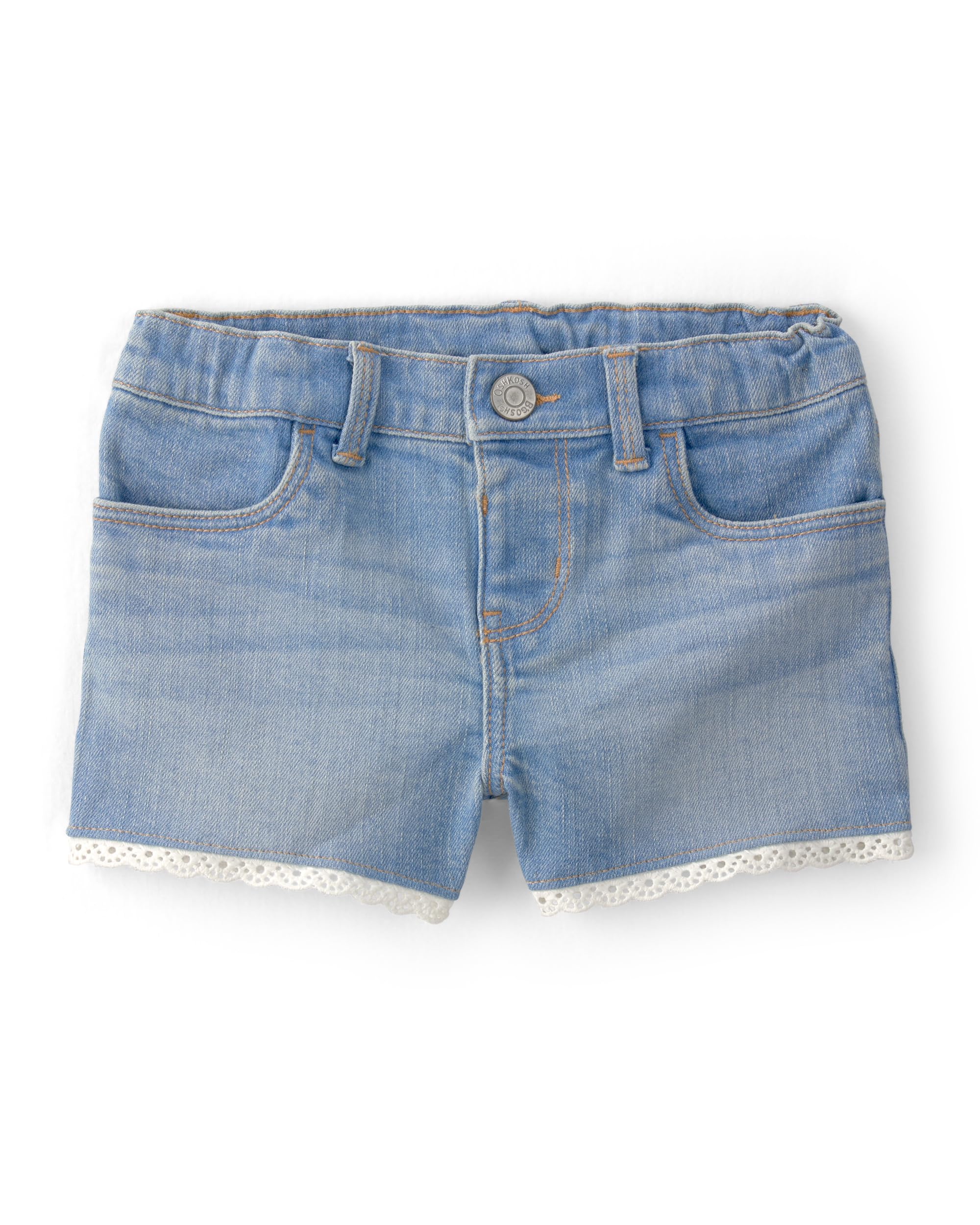 OshKosh B'Gosh Girl Denim Shorts, Blue, 12 Image