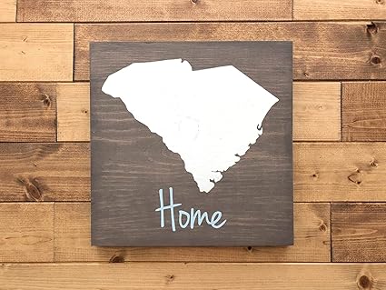 Amazon Com Zacathan432 South Carolina Wood Sign South