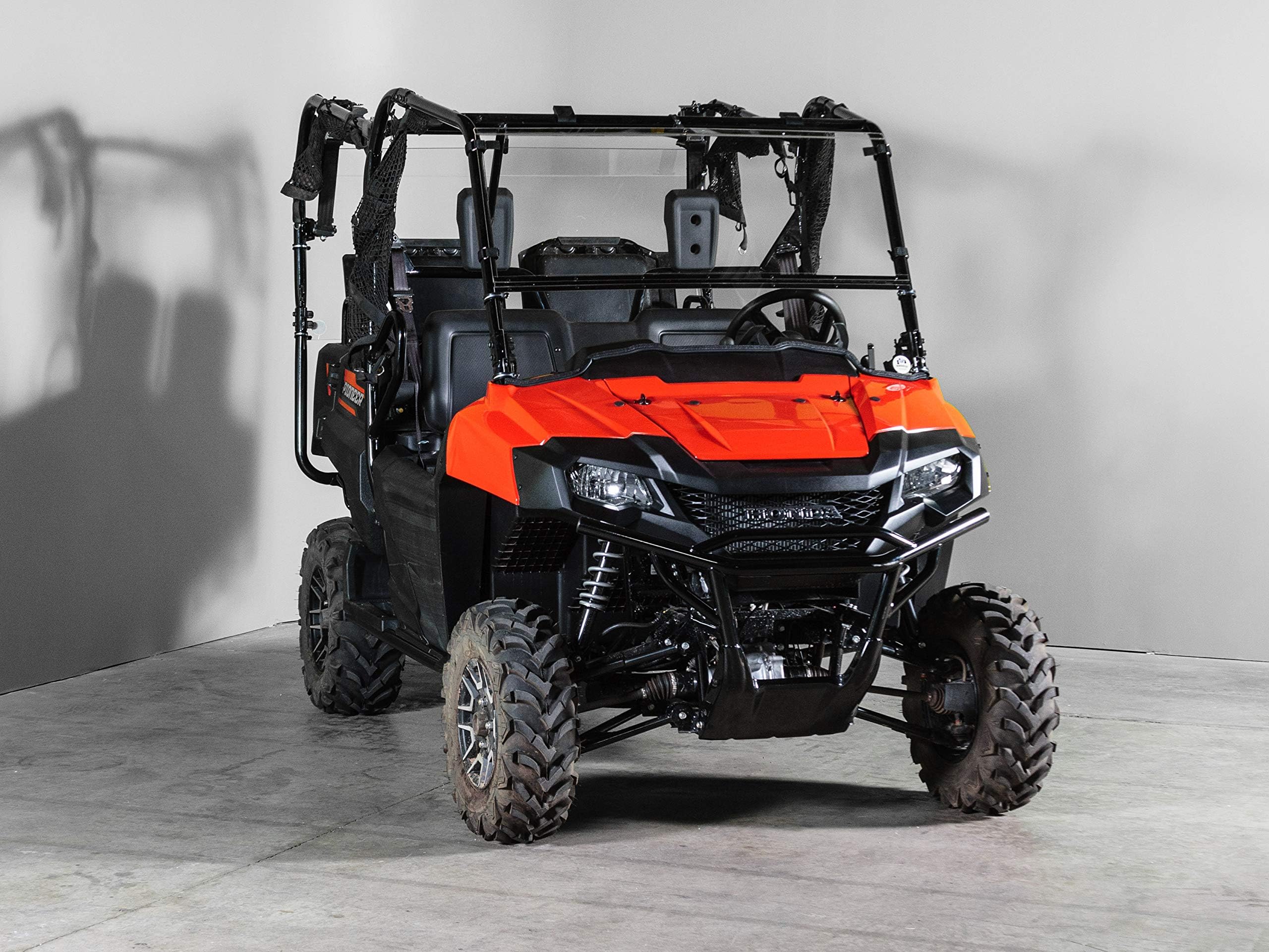 RydeOnTopsCompatible with Honda Pioneer 700 Full Tilting UTV Windshield 1/4" - Scratch Resistant - Made in the USA!.