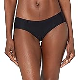 Amazon Essentials Women's Standard Full Coverage, 3 Pack Black Low Rise Hipster, X-Small