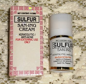 sulfur san ing cream