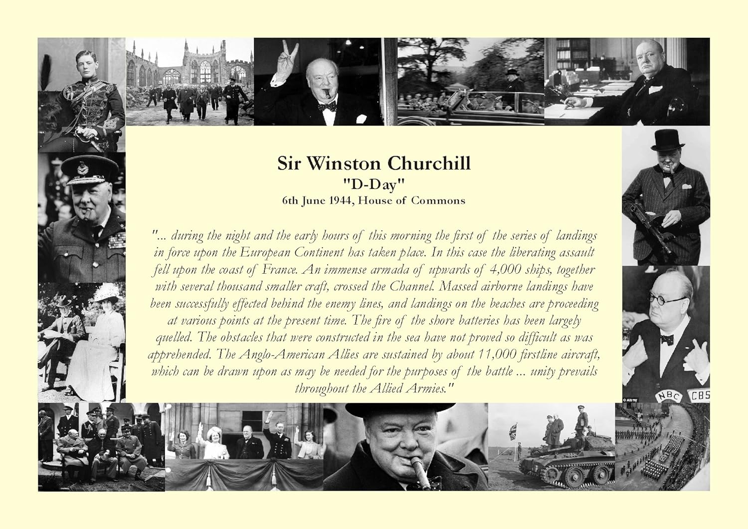 Winston Churchill discours "jour d" 6 juin 1944 Amazon.fr Cuisine