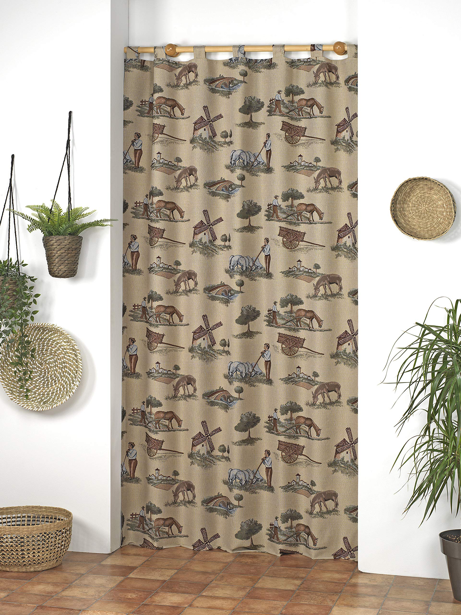 Martina Home Alpujarra Curtain, Polyester, Unique, H260 x B140 cm (1er Pack)