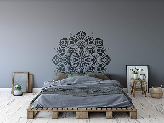 Ananda Mandala Wall Stencil Painted Manadalas Wall Decal Or Wall
