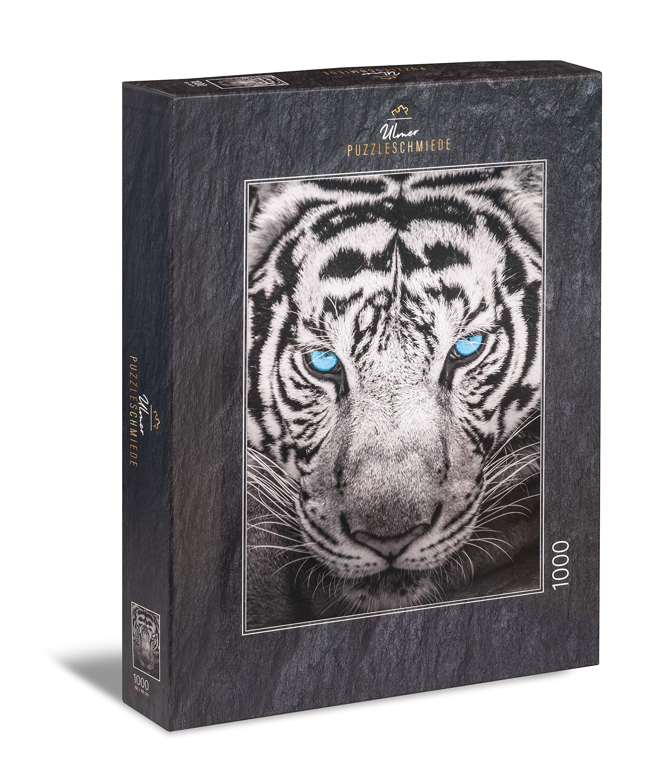 Ulmer Puzzleschmiede - Puzzle "Tiger" - 1000 pieces jigsaw puzzle - majestic tiger in close-up