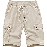 VtuAOL Women's Cargo Shorts Casual Elastic Waist Comfy Relaxed Fit Shorts