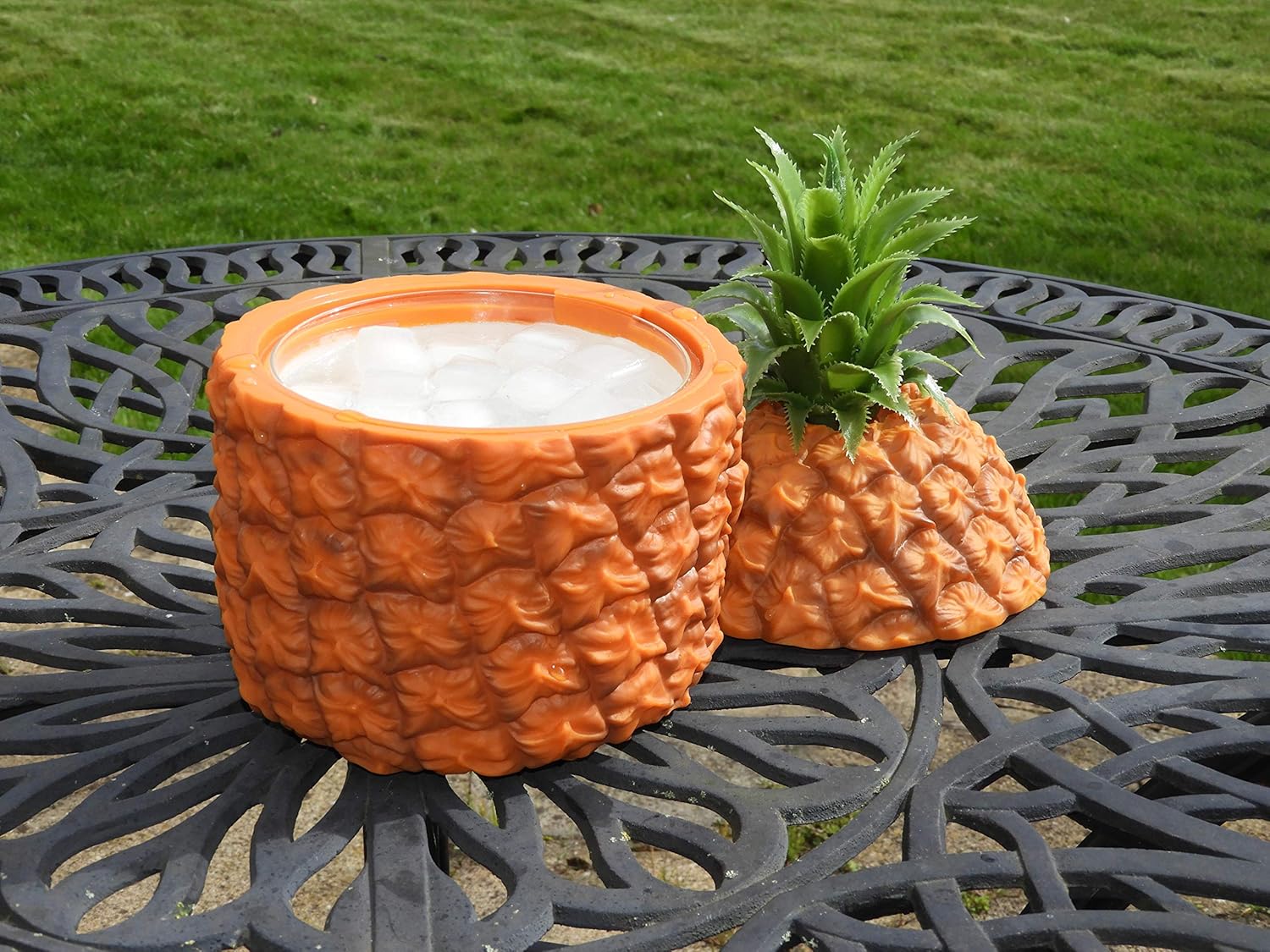 Retro Pineapple Ice Bucket Vintage Plastic Pineapple Shaped
