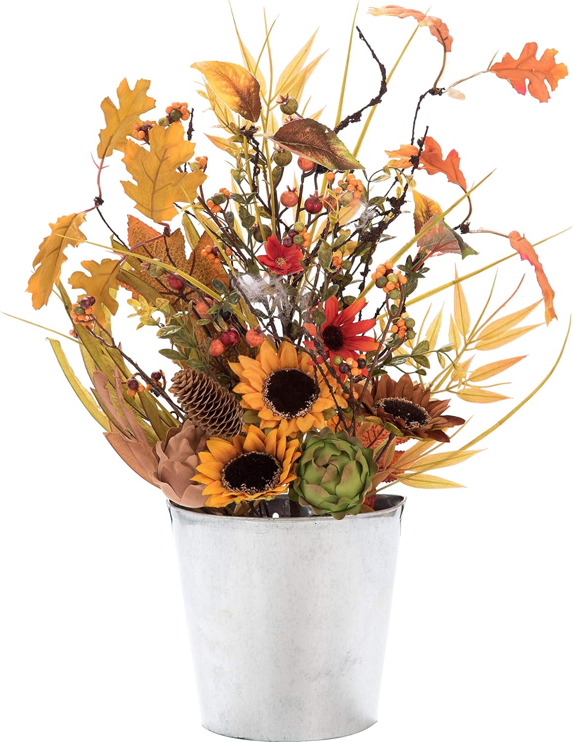 Flower Harvest Buckets Harvest Horn Of Plenty Arrangement In