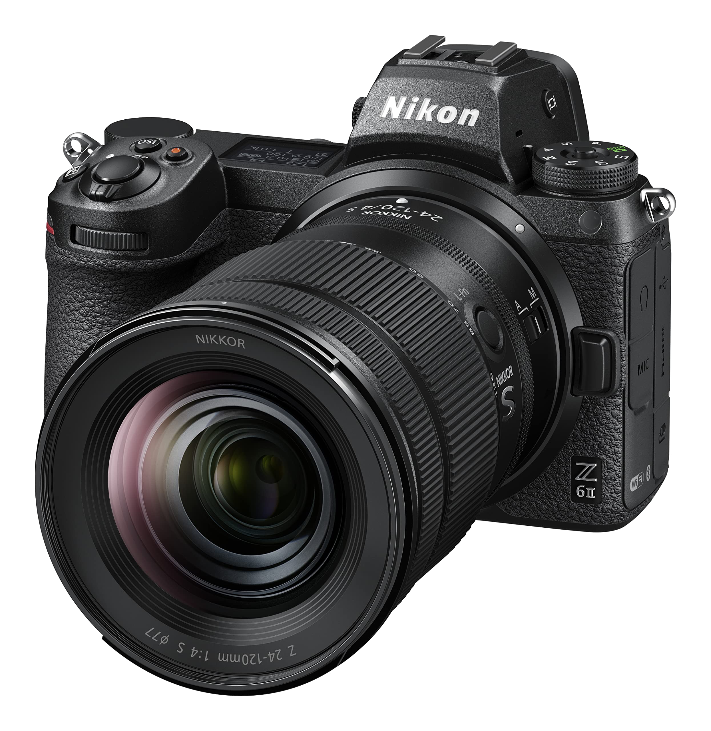 Nikon Z6II +24/120 f/4 S Fotocamera Mirrorless Full Frame, CMOS FX da 24.5 MP, 273 Punti AF, Mirino OLED da 3.690k Punti Quad VGA, 4K, LCD 3.2", Nero, [Nital Card: 4 Anni di Garanzia]