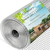 Gbekery Hardware Cloth 1/2in 16x50ft, 19Ga Hot-dip Galvanized After Welding | Chicken Wire Fence, 19 Gauge Galvanized Welded Wire Mesh Roll for Garden Fence, Chicken Coop, Rabbit Cages, Gopher Guard