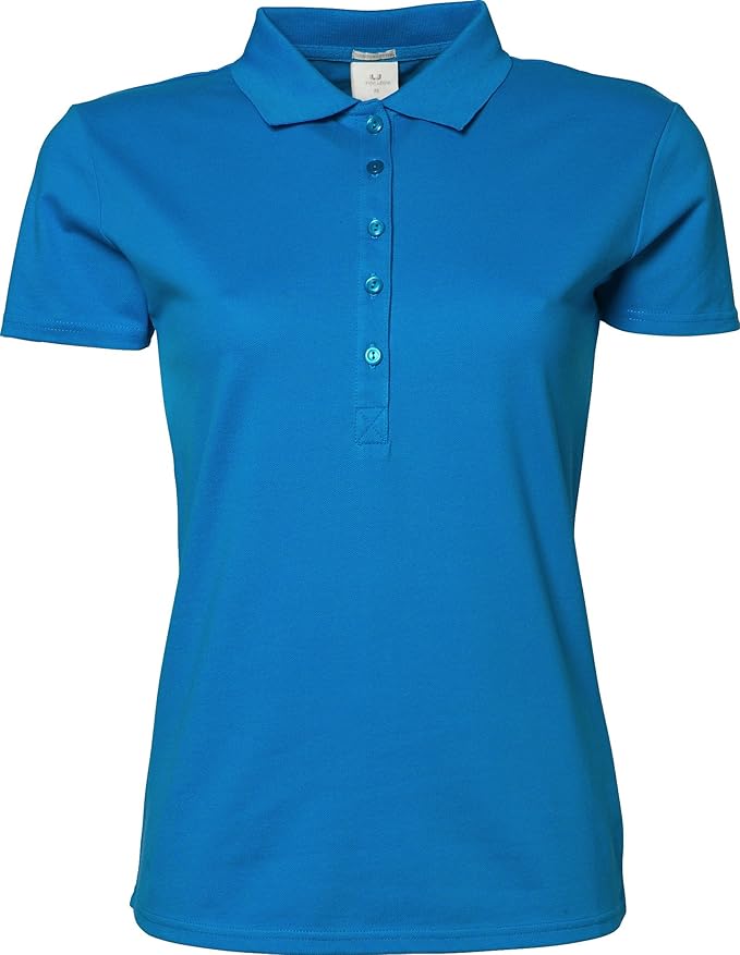 Ladies Luxury Stretch Polo Shirt Amazon.co.uk Clothing
