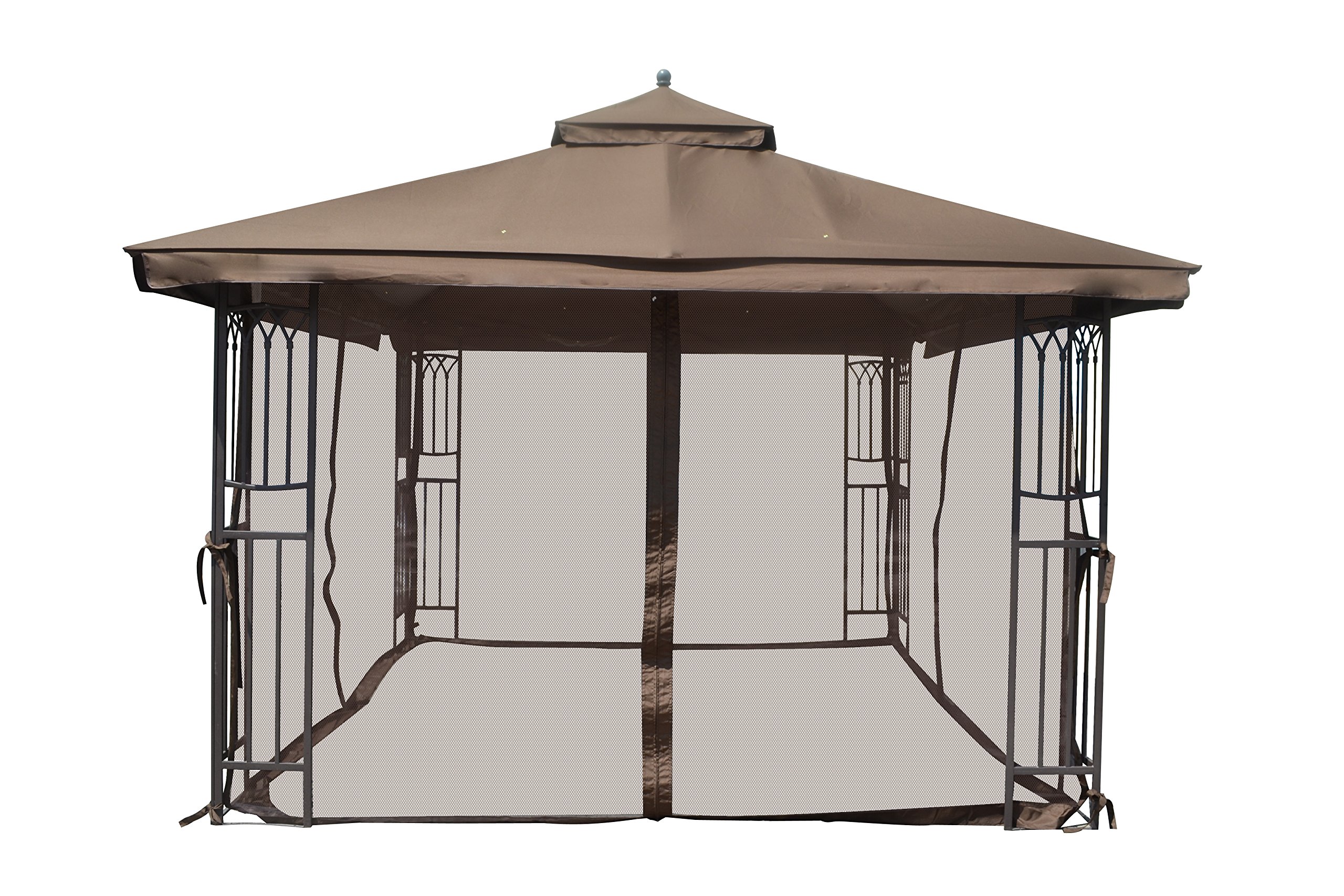 Universal 10' x 10' Gazebo Replacement Mosquito Netting Brown eBay