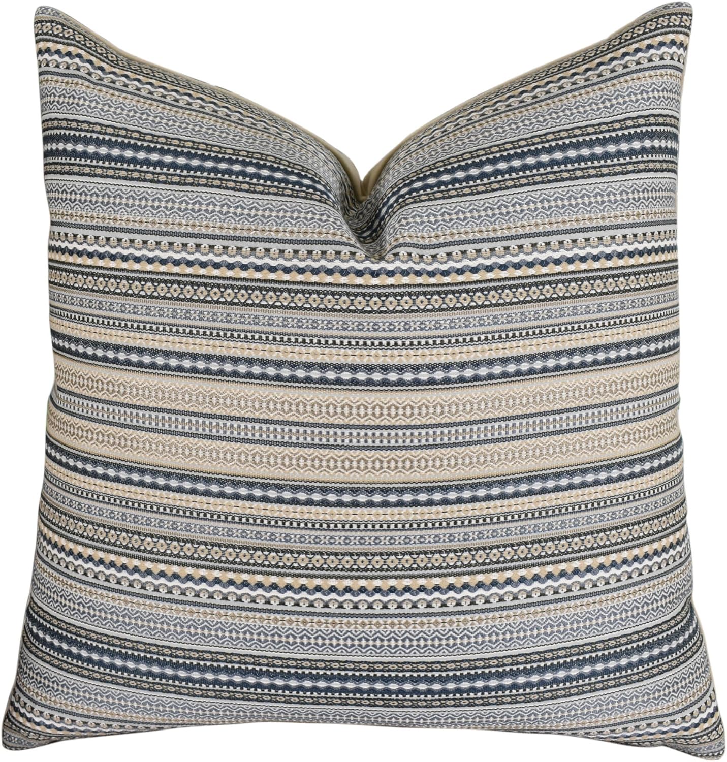 Amazon Com Thomas Collection Blue Pillow Navy Blue Stripe Throw
