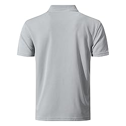 KAOKLRNI Men's Quick-Dry Active Polo Shirts Short