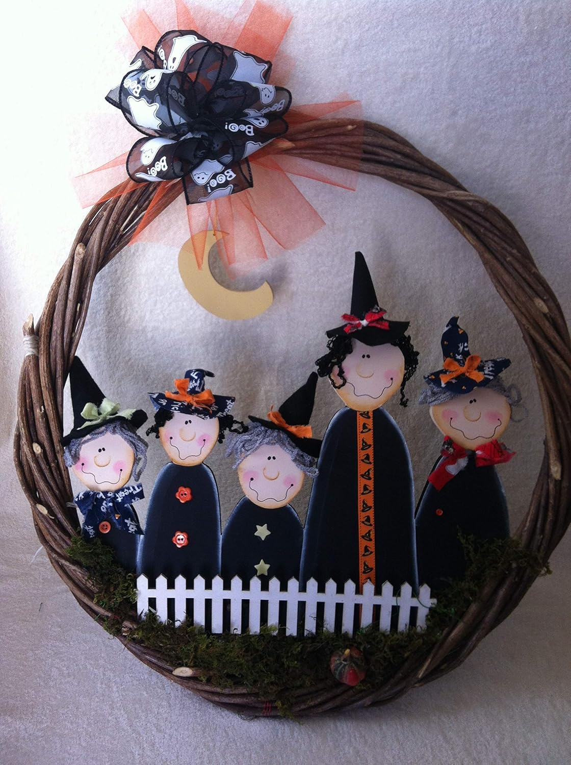 HALLOWEEN Corona de brujas Handmade