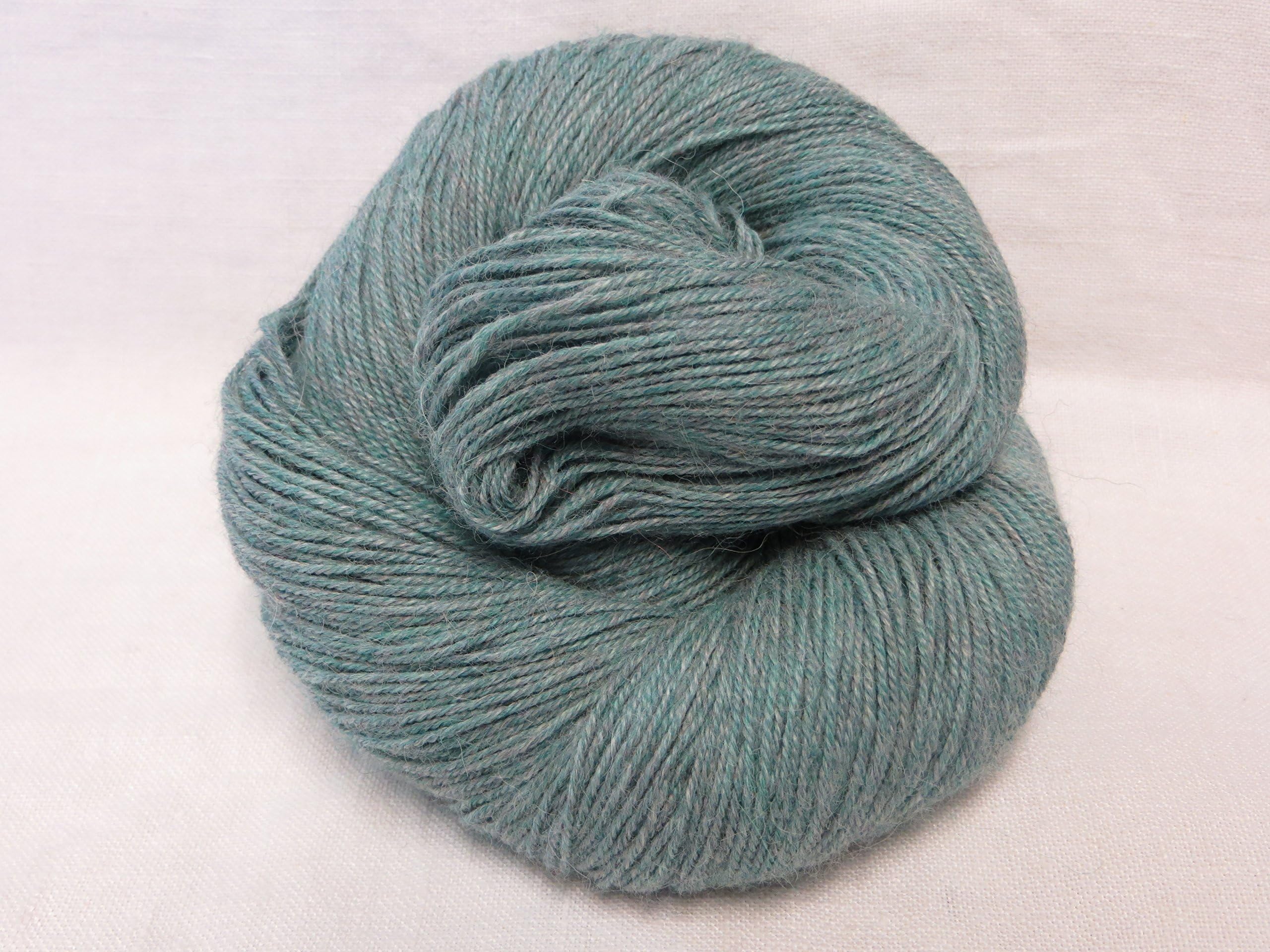 Queensland Llama Lace Hand Dyed 100% Llama Yarn (Color #07: Harvest Teal)